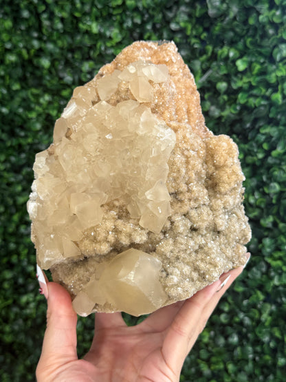 Calcite on Heulandite, India 1.8kg