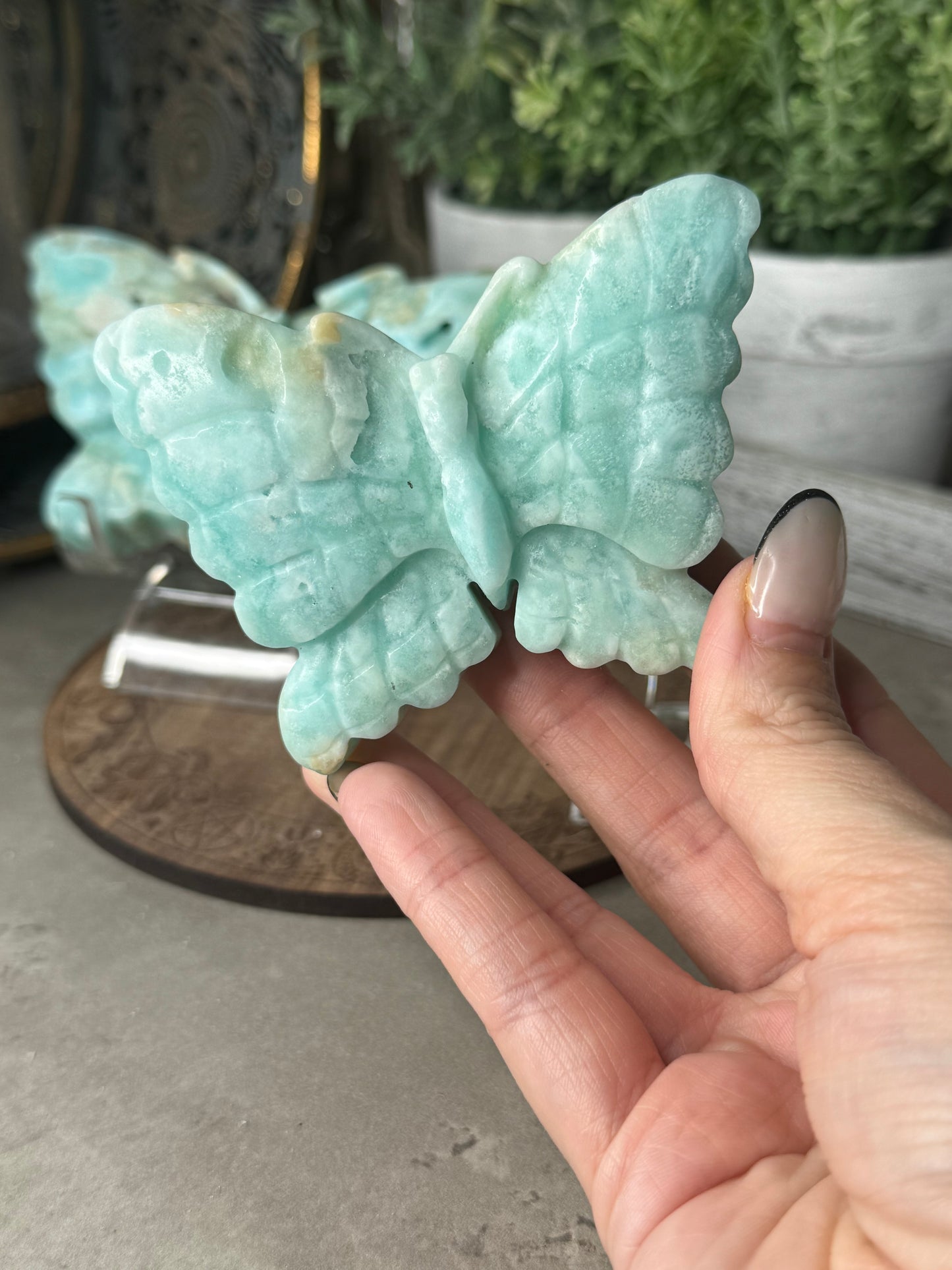 Hemimorphite Crystal Butterflies