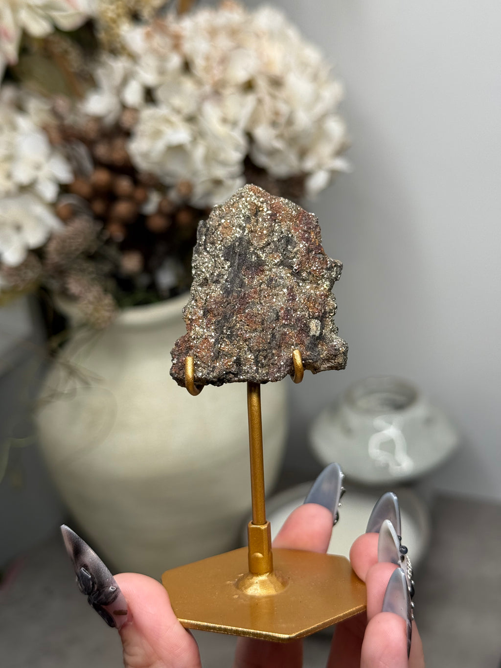 Pyritized Petrified Wood from Indonesia - K