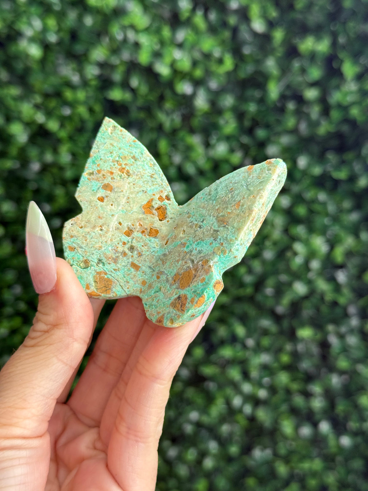Smithsonite 3D Butterfly Crystal Carving - Indonesia - B