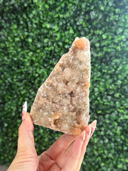 Peach Stilbite with Heulandite crystal Specimen 327g