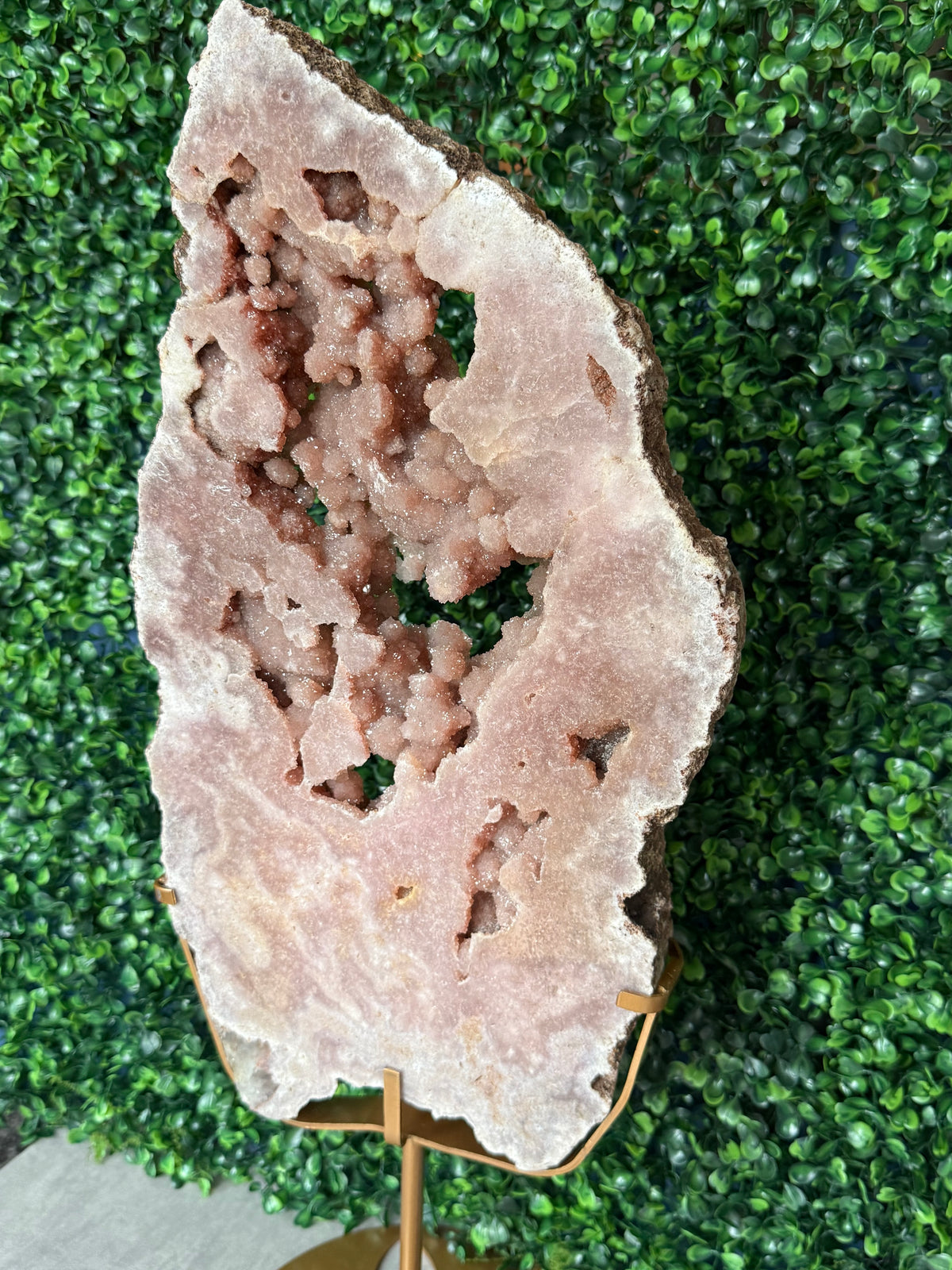 XL Pink Amethyst Druzy Statement Slab 4600g