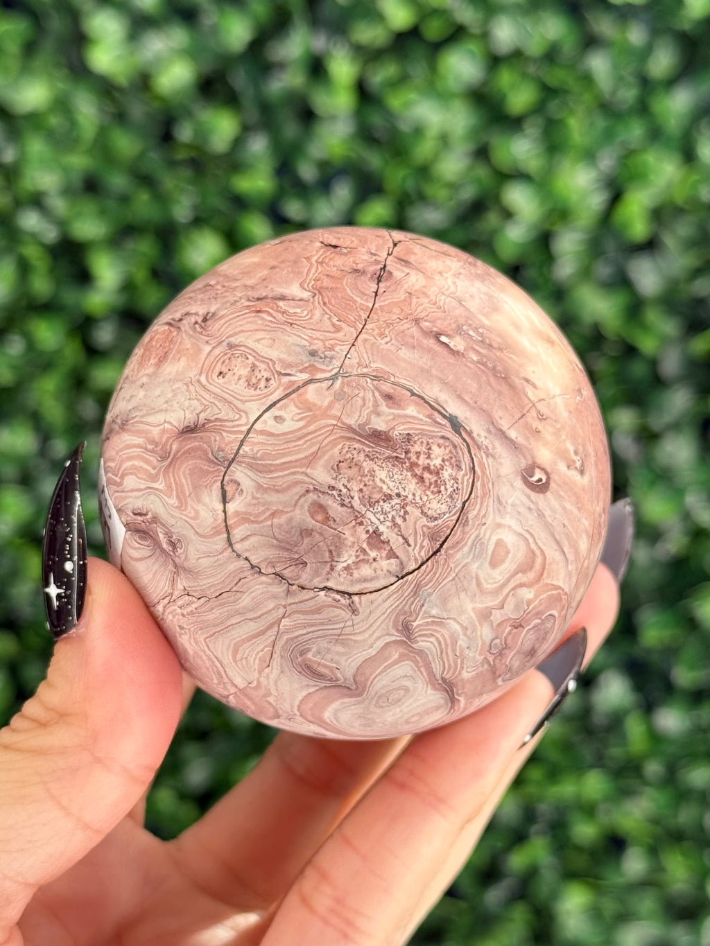 Pink Picture Jasper Spheres E