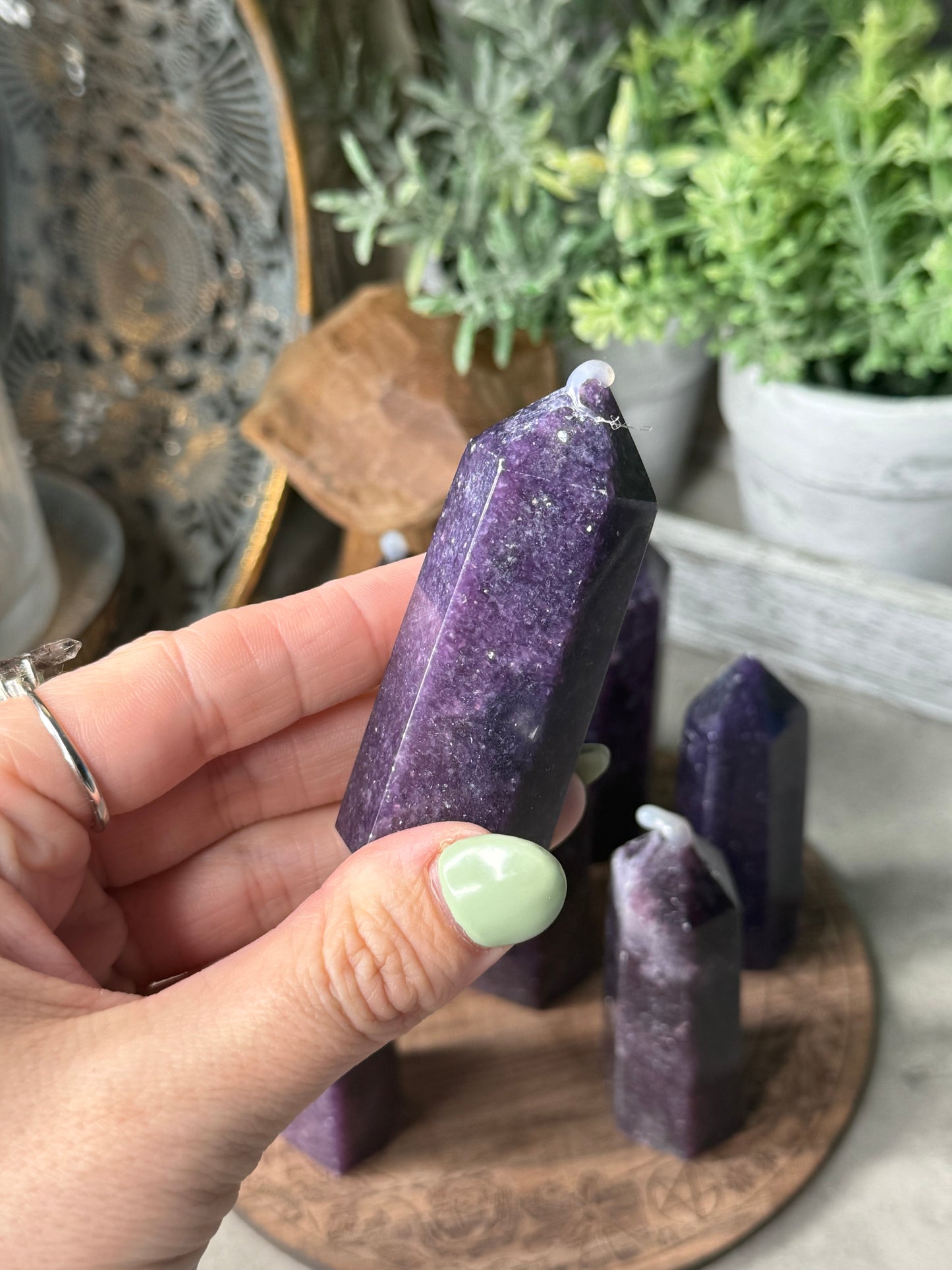 Lepidolite Crystal Towers