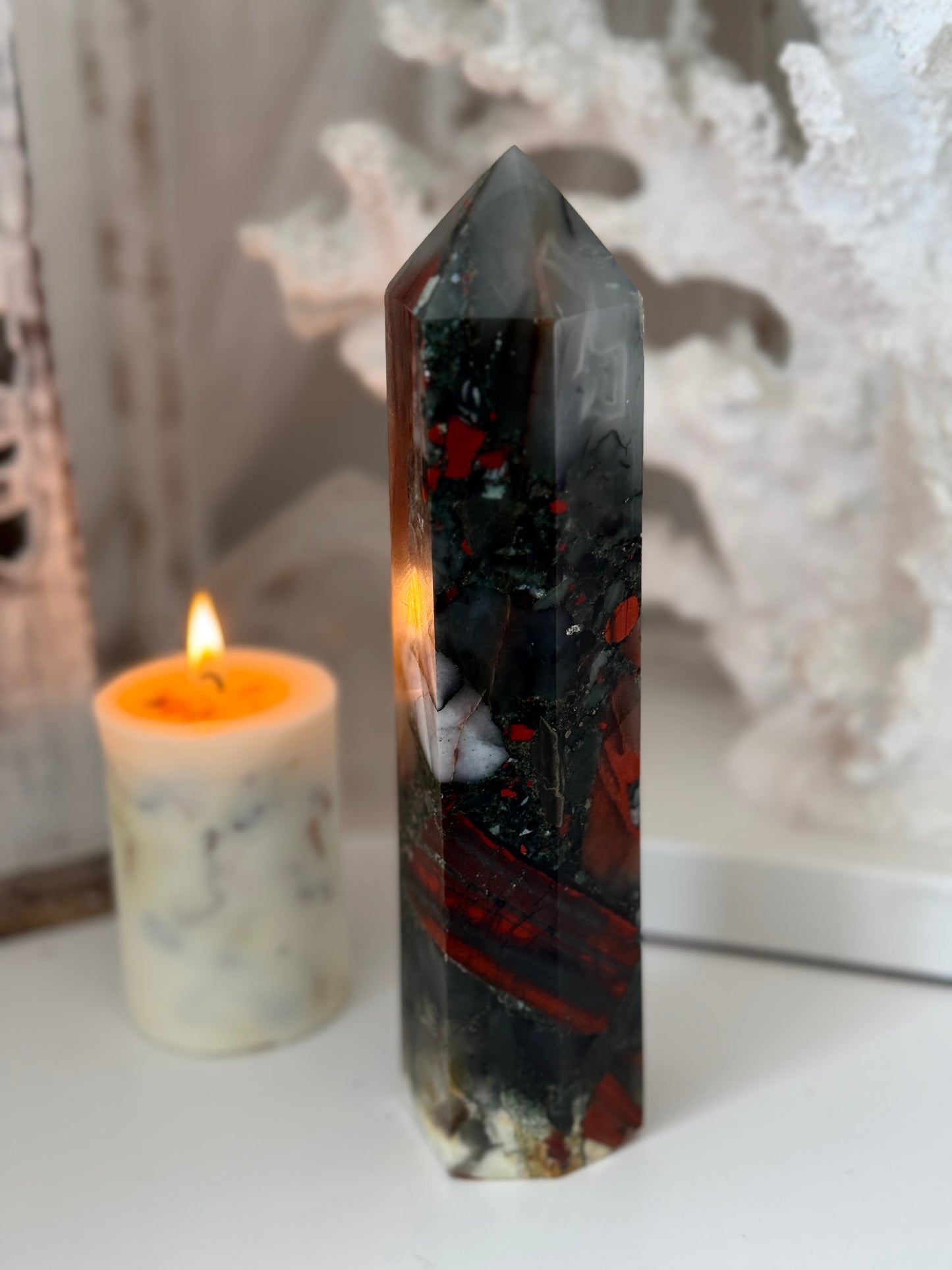 African Bloodstone Setonite Tower