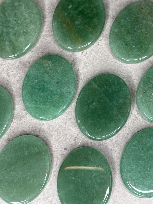 Green Aventurine Flat Palmstones