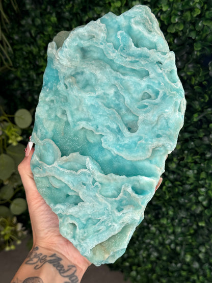 Half polish Blue Aragonite Freeform 2.6kg - A