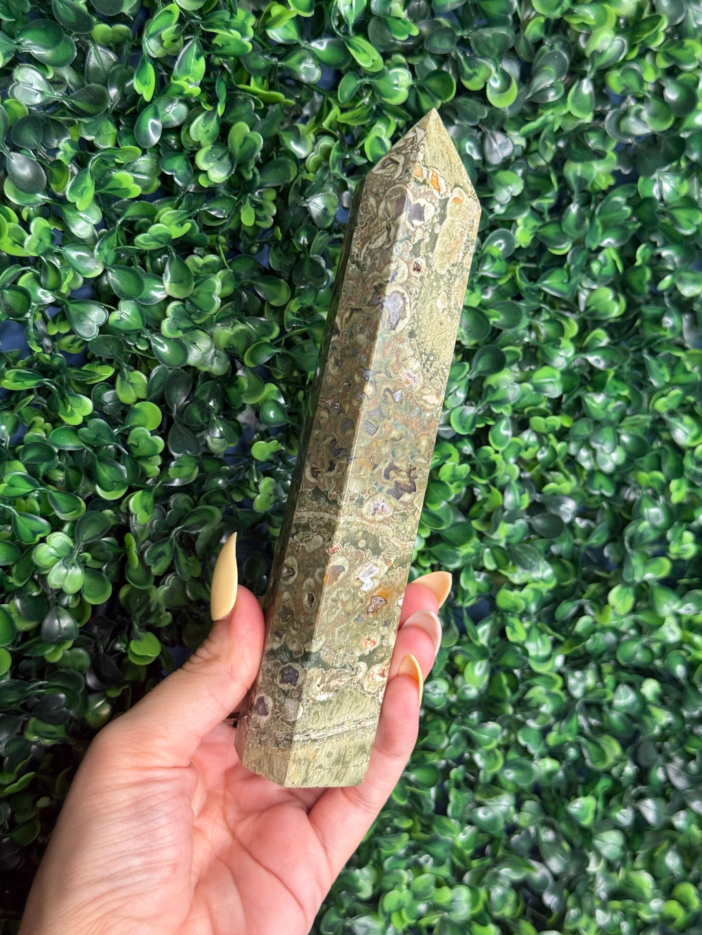 Rainforest Jasper Large Crystal Towers - E