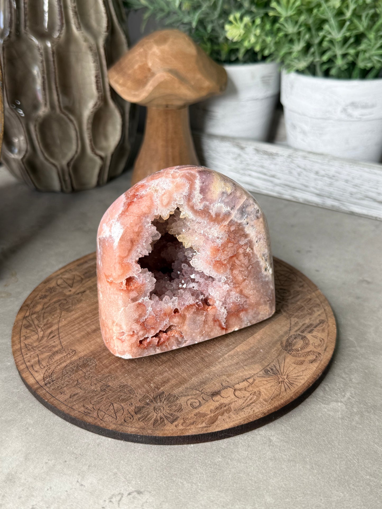 Druzy Pink Amethyst Crystal Freeform