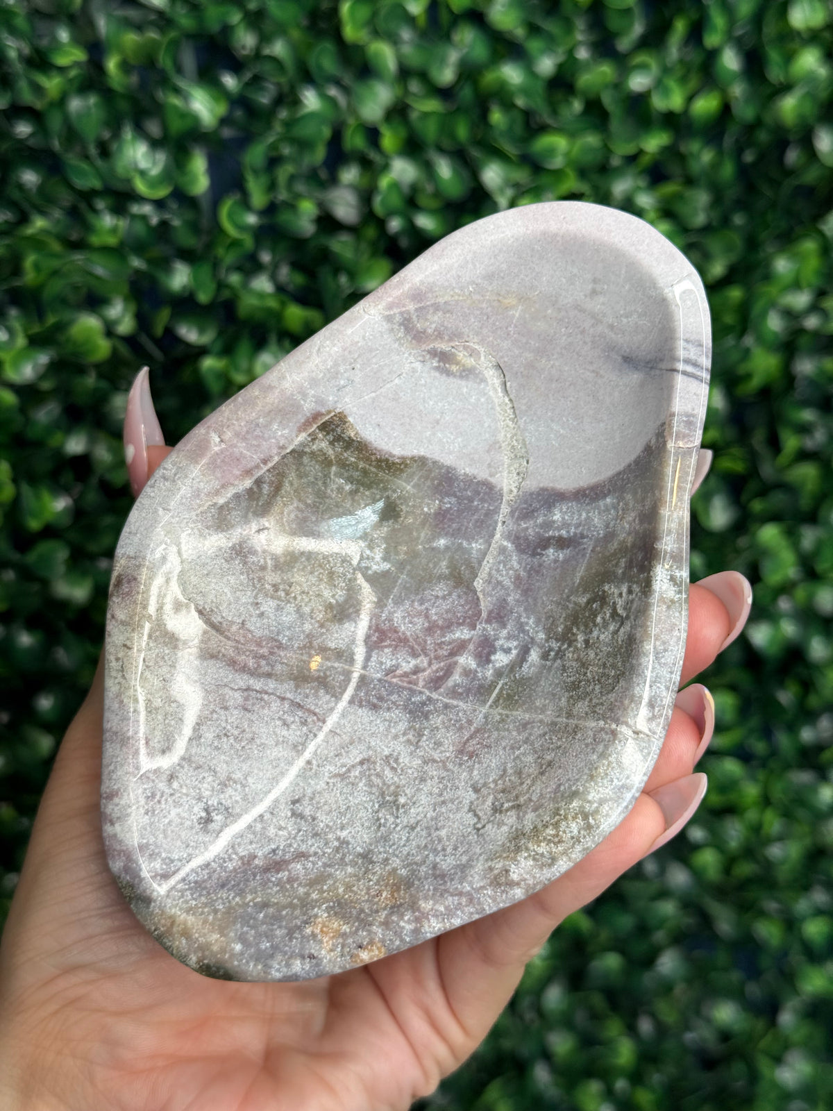 Pink Ocean Jasper Bowl 333g Madagascar
