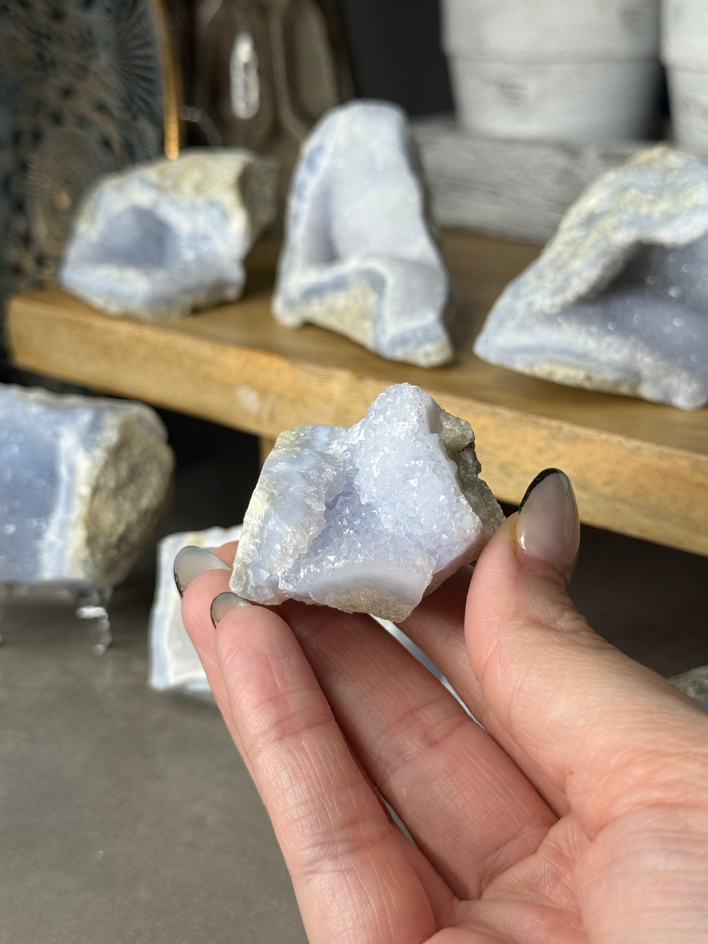 Blue Lace Agate Crystal Specimens