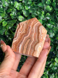 Pink Crazy Lace Agate Domino Tower from Indonesia D
