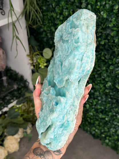 Half polish Blue Aragonite Freeform 2.6kg - A
