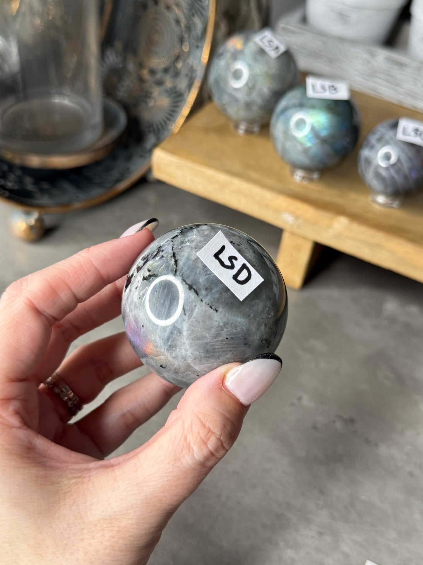 Labradorite Spheres A - D