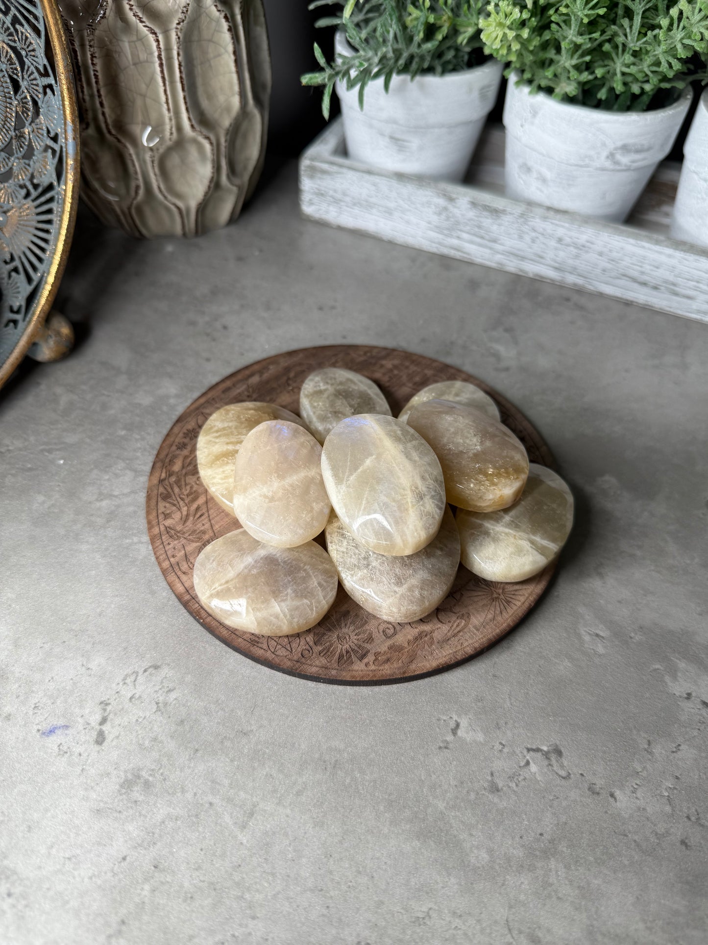 Moonstone Palmstones