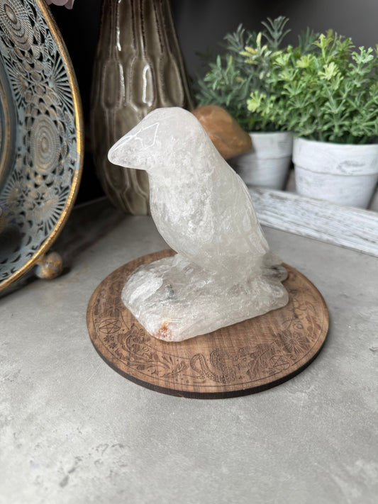 Garden Quartz Bird Crystal Carving