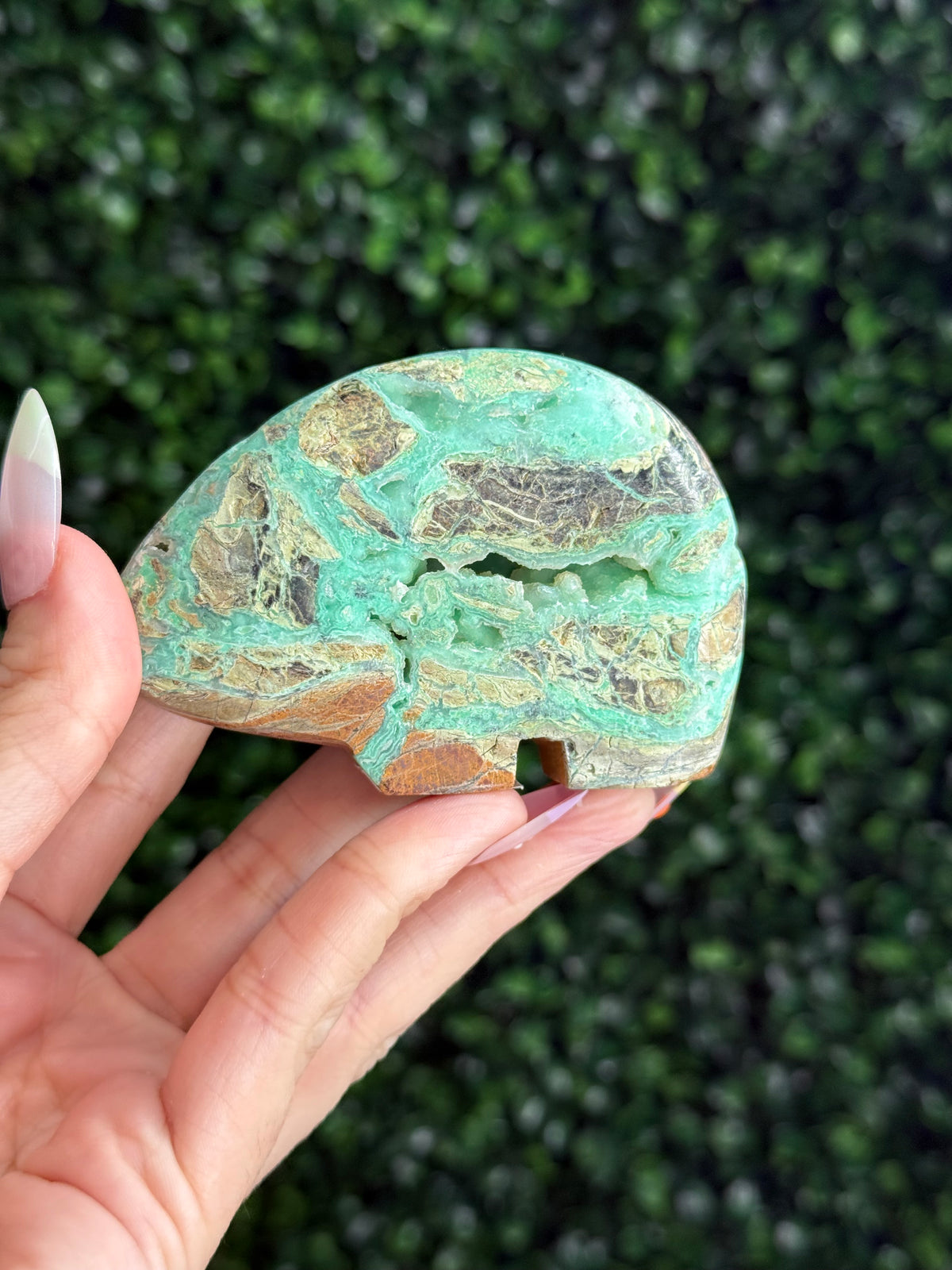 Smithsonite Bear Crystal Carving - Indonesia - A