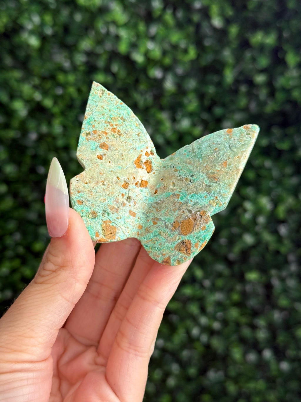 Smithsonite 3D Butterfly Crystal Carving - Indonesia - B