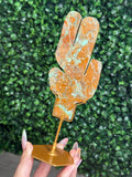 Smithsonite Cactus Crystal Carving - Indonesia - A