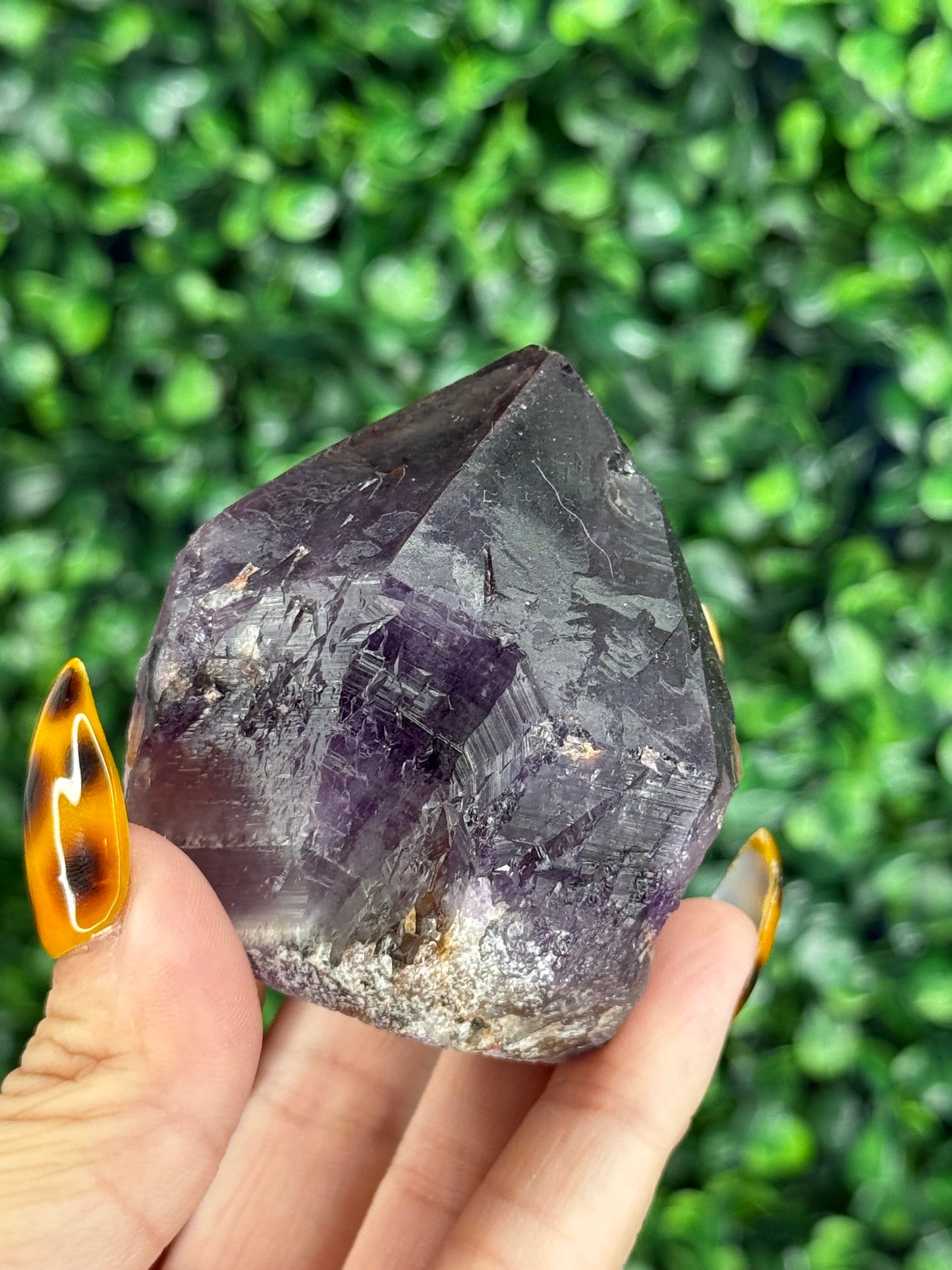 Alien Amethyst Raw Pieces - Hematite Included Amethyst - R