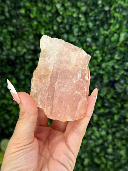 Raw Rose Quartz Crystal From Colorado USA B