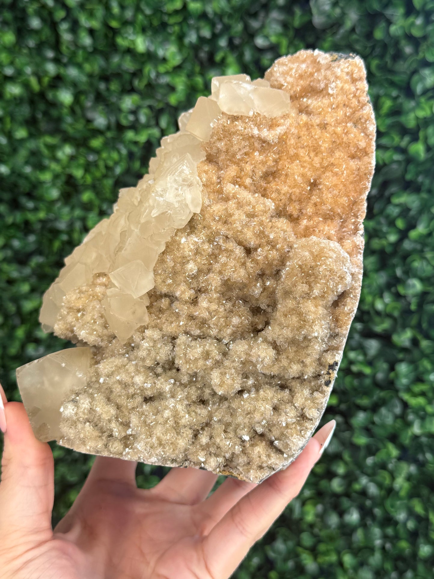 Calcite on Heulandite, India 1.8kg