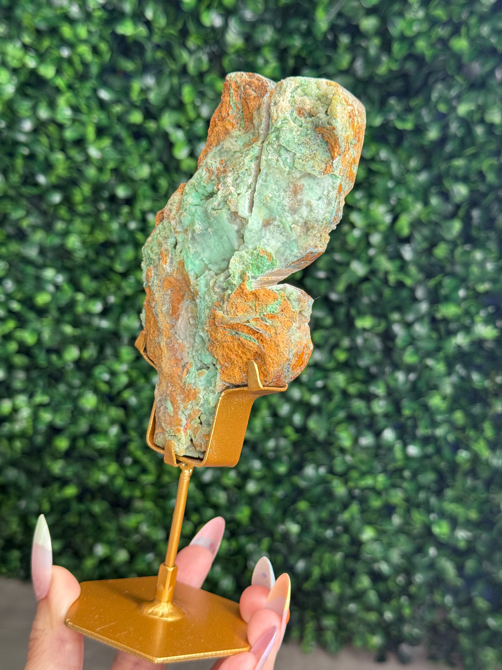 Smithsonite Cactus Crystal Carving - Indonesia - B
