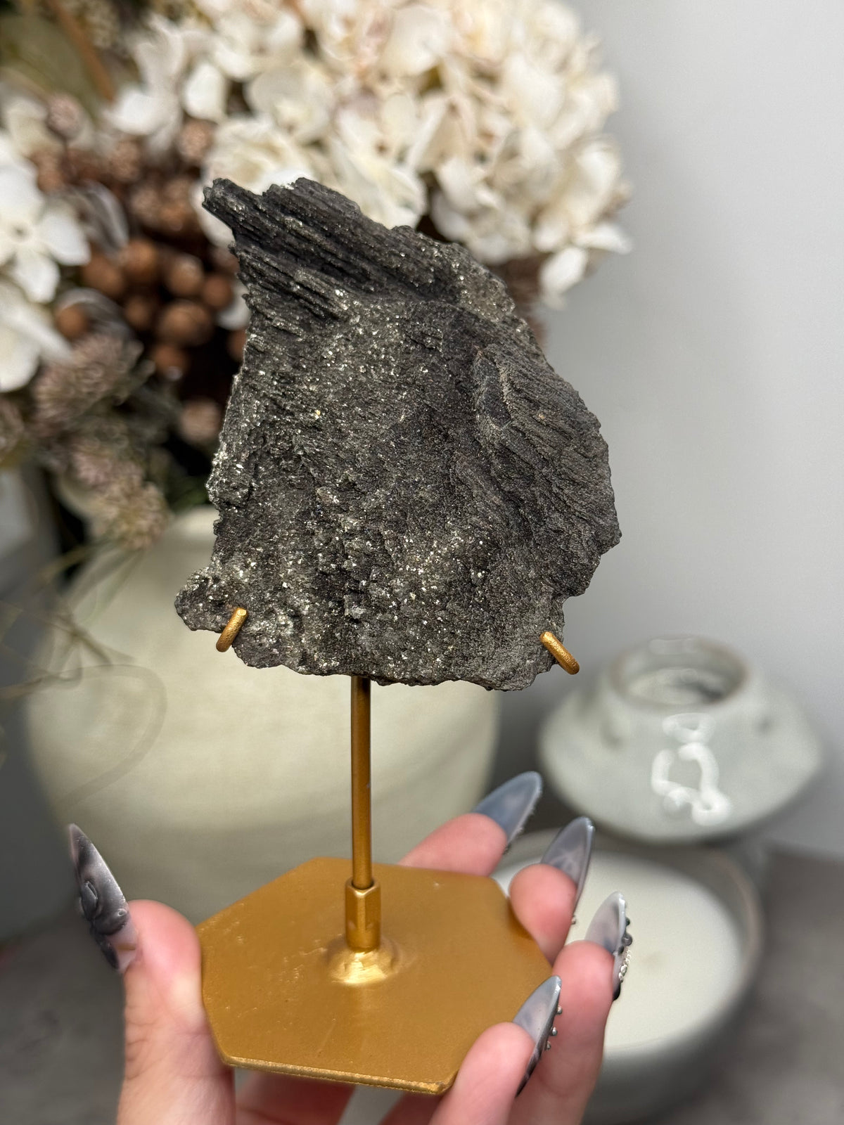Pyritized Petrified Wood from Indonesia - D