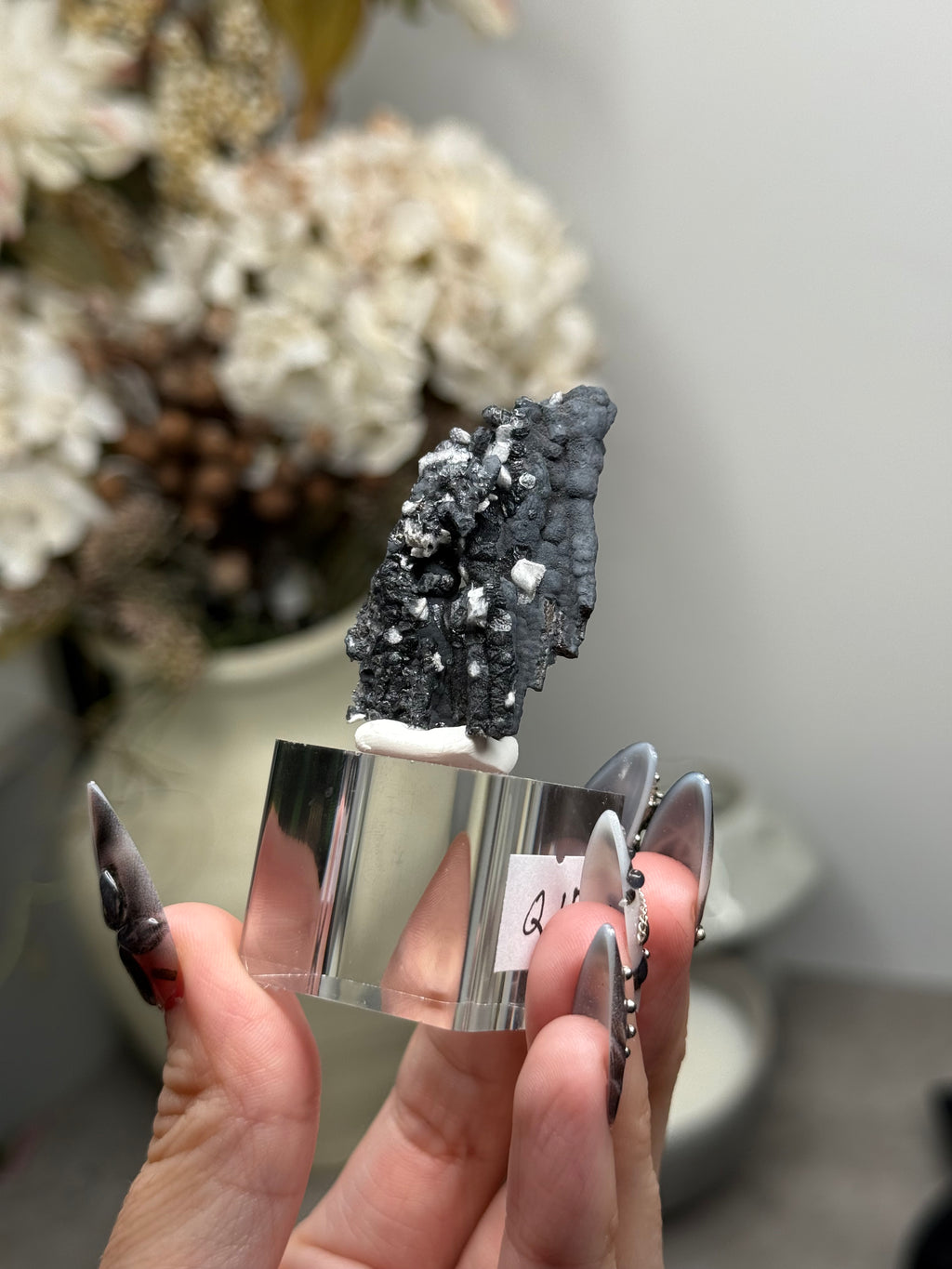 Goethite Stalactites with Calcite from Aouz, Er Rachidia Province, Morocco - Q
