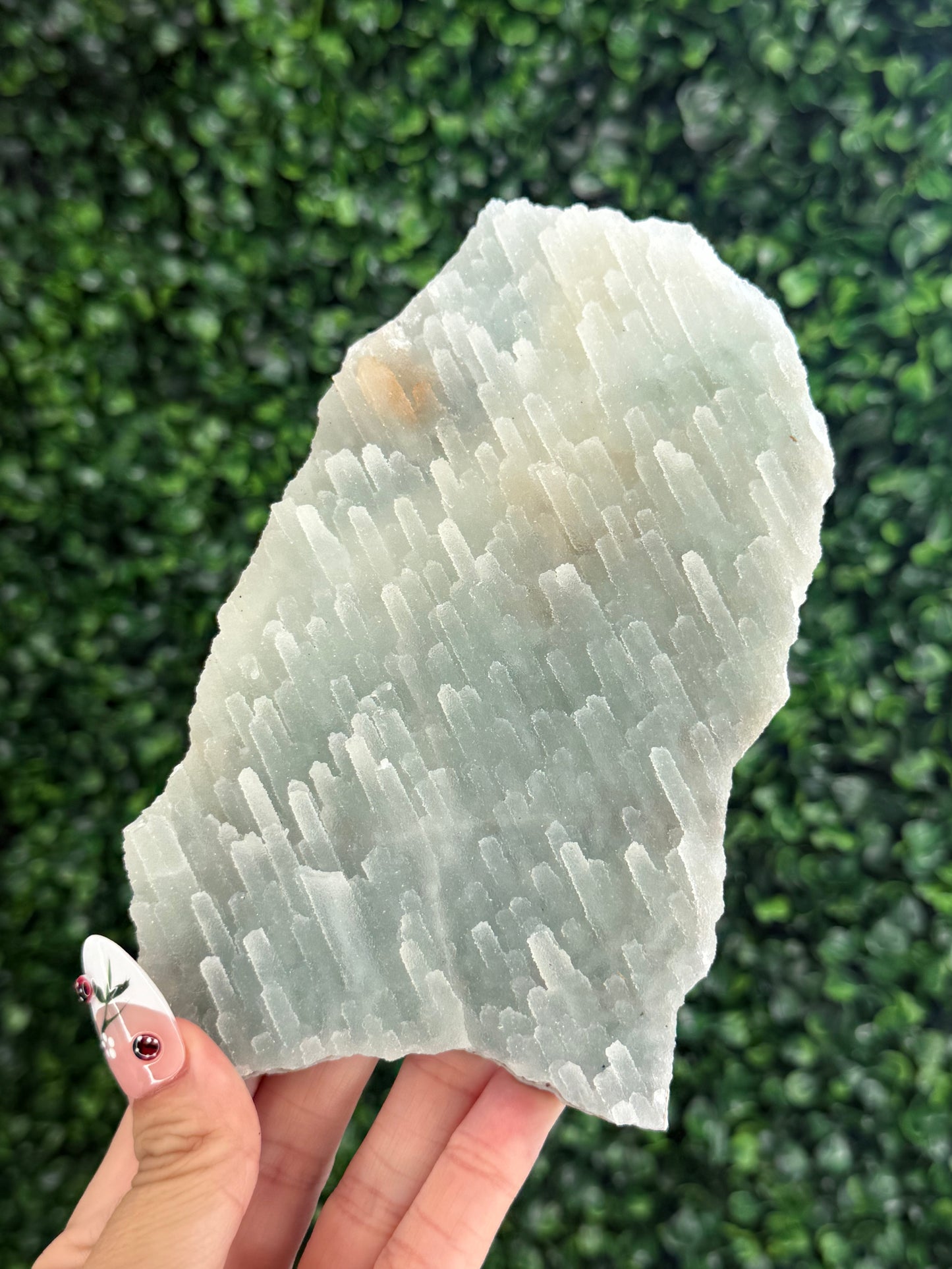 Blue Chalcedony Crystal Specimen from India 242g