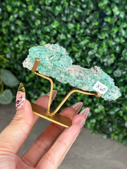 Chrysocolla with Native Copper in Chalcedony K