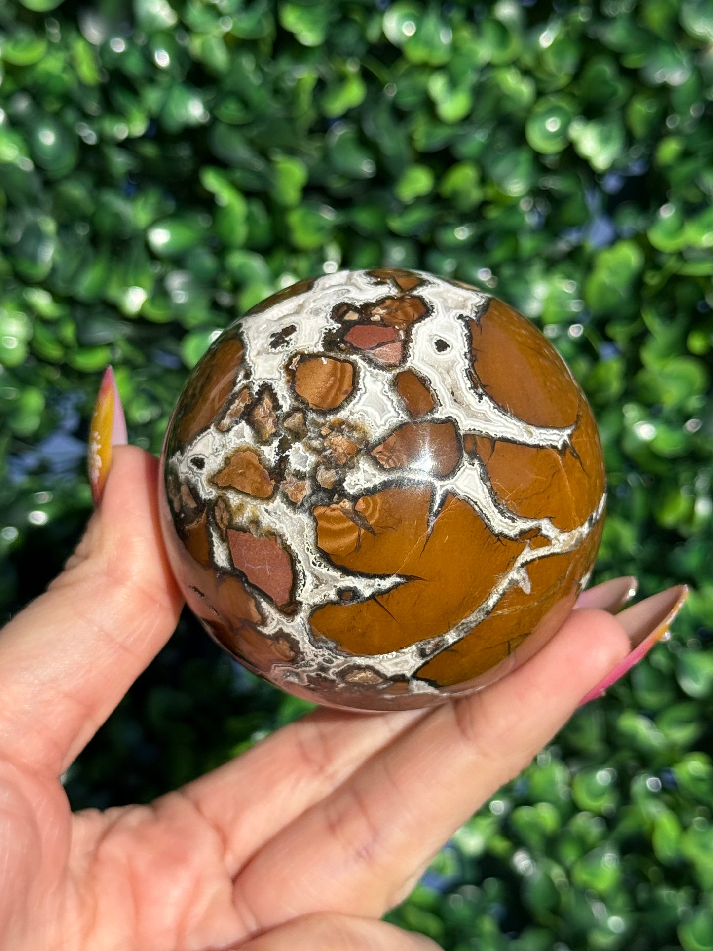 Brecciated Jasper Druzy Sphere - Indonesia