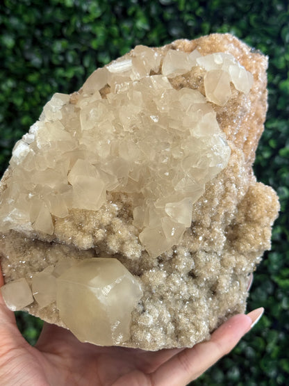 Calcite on Heulandite, India 1.8kg