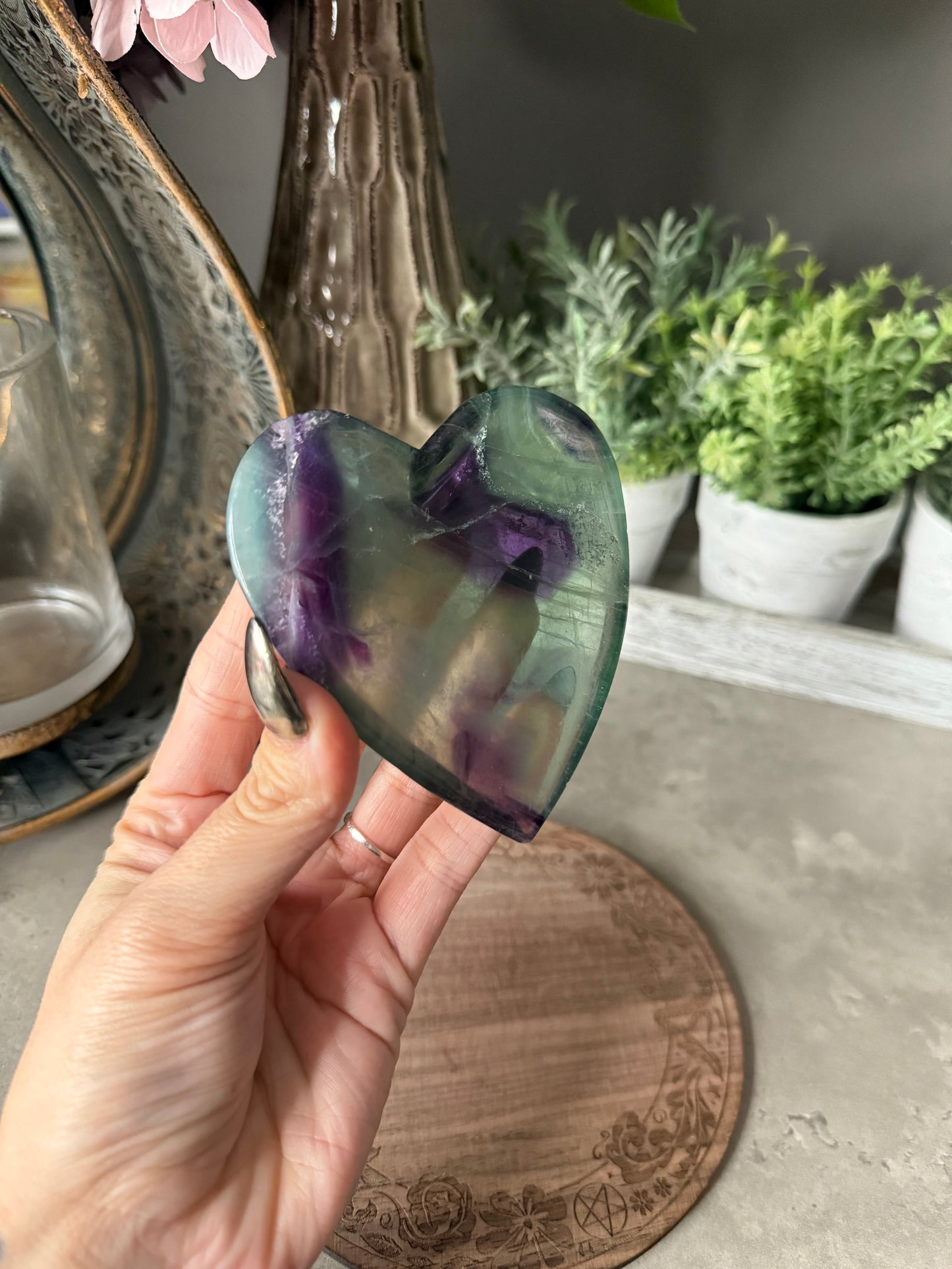 Fluorite Heart Bowl