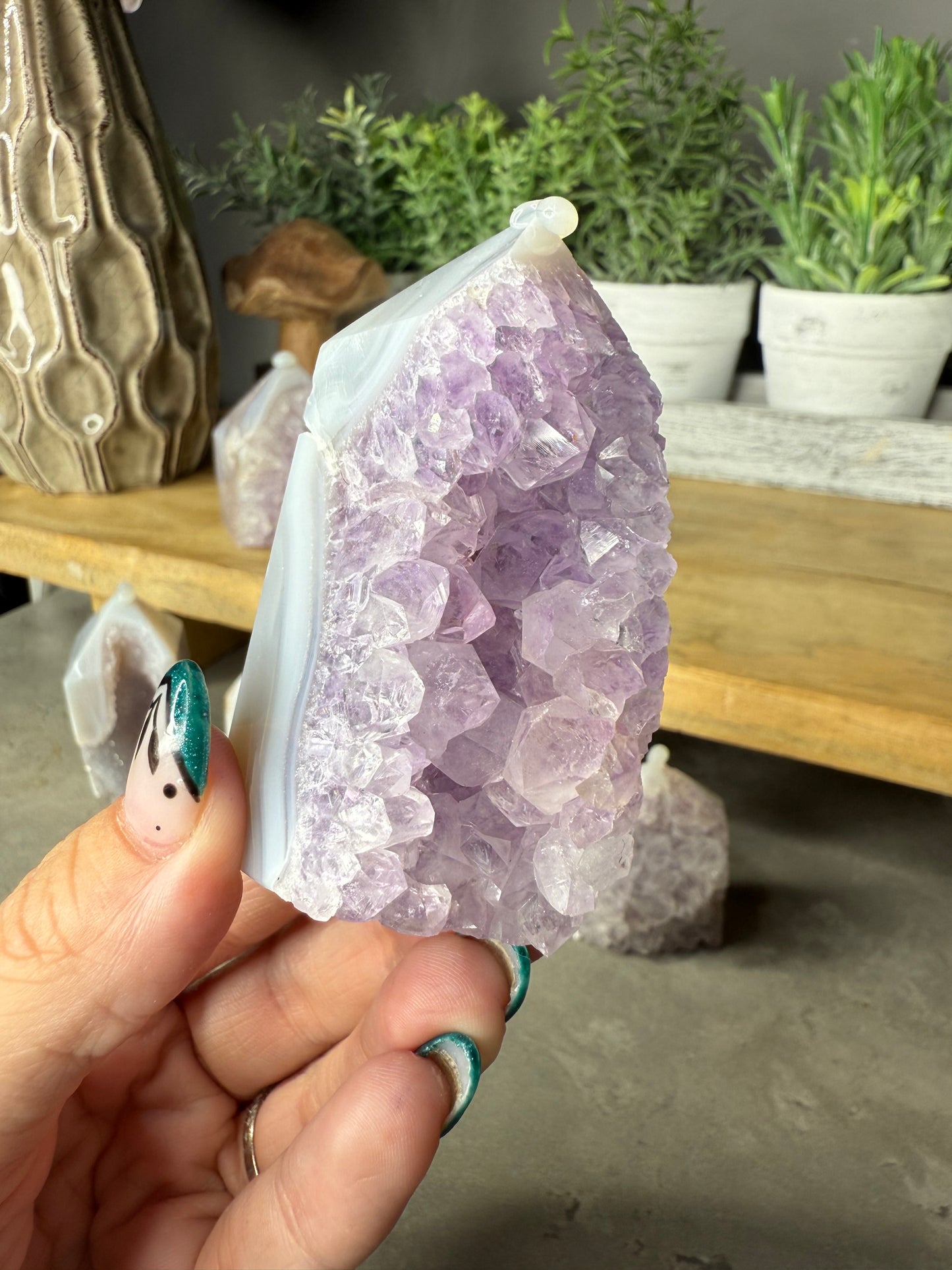 Druzy Amethyst Agate Crystal Towers