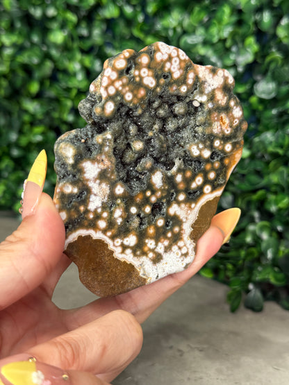 Ocean Jasper Polished Freeform Crystal Carving 168g