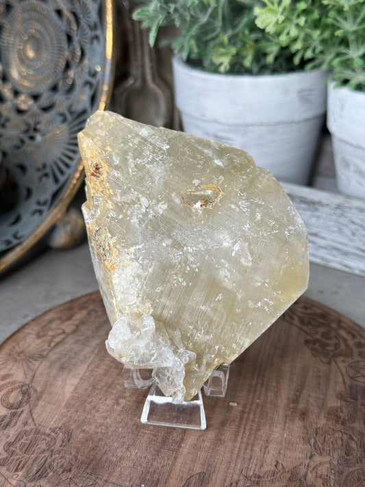 Yellow Calcite UV Crystal Specimen