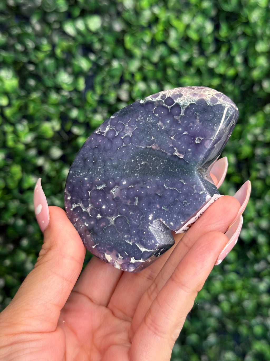 Grape Agate Bear Crystal Carvings from Indonesia A