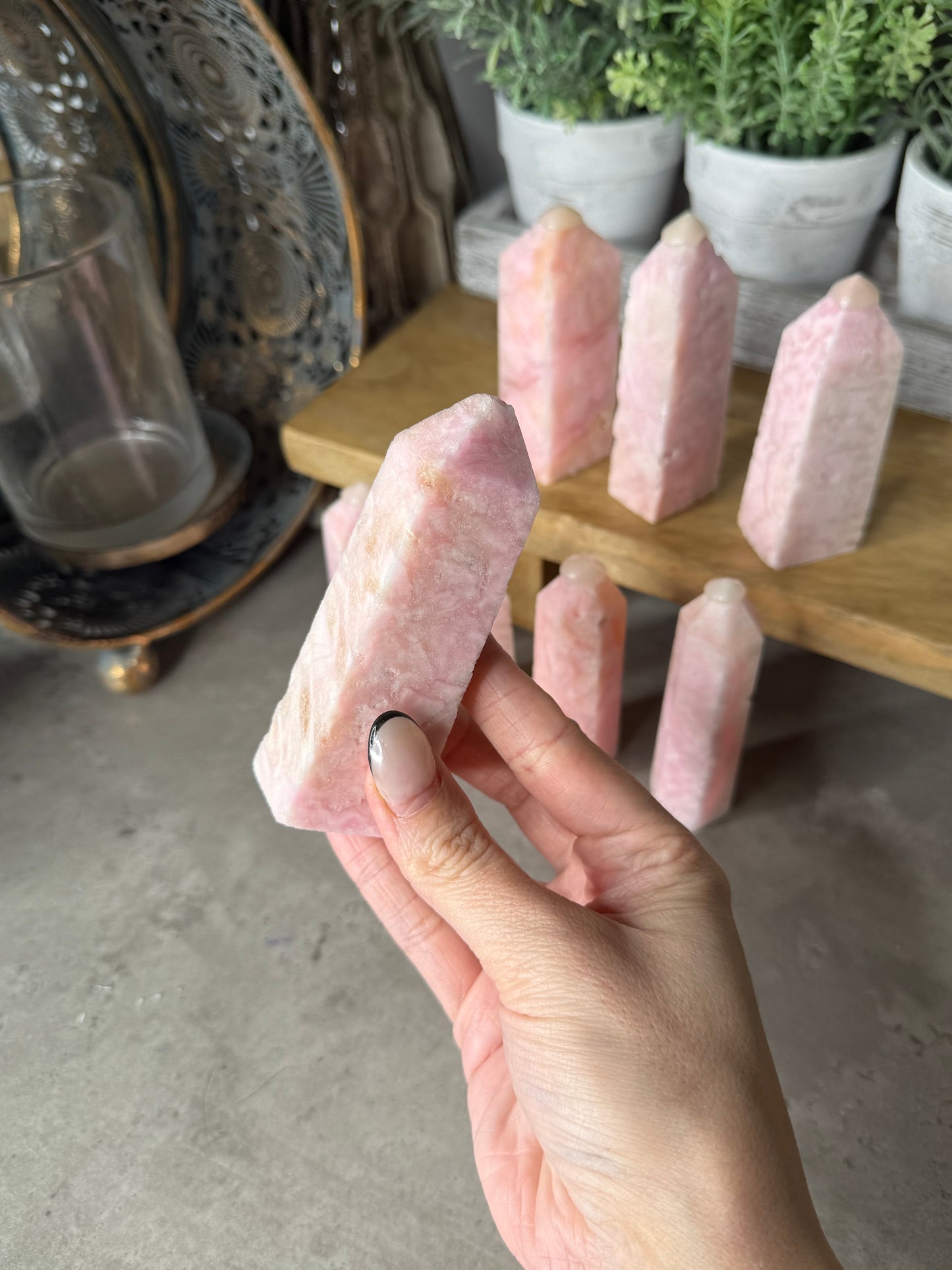 Pink Hemimorphite Towers