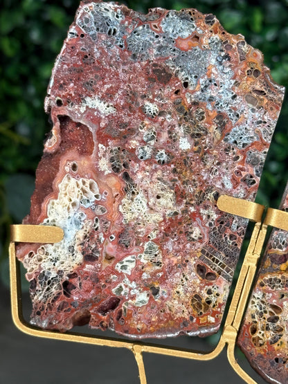 Red Marcasite Wings Crystal carving x - Indonesia