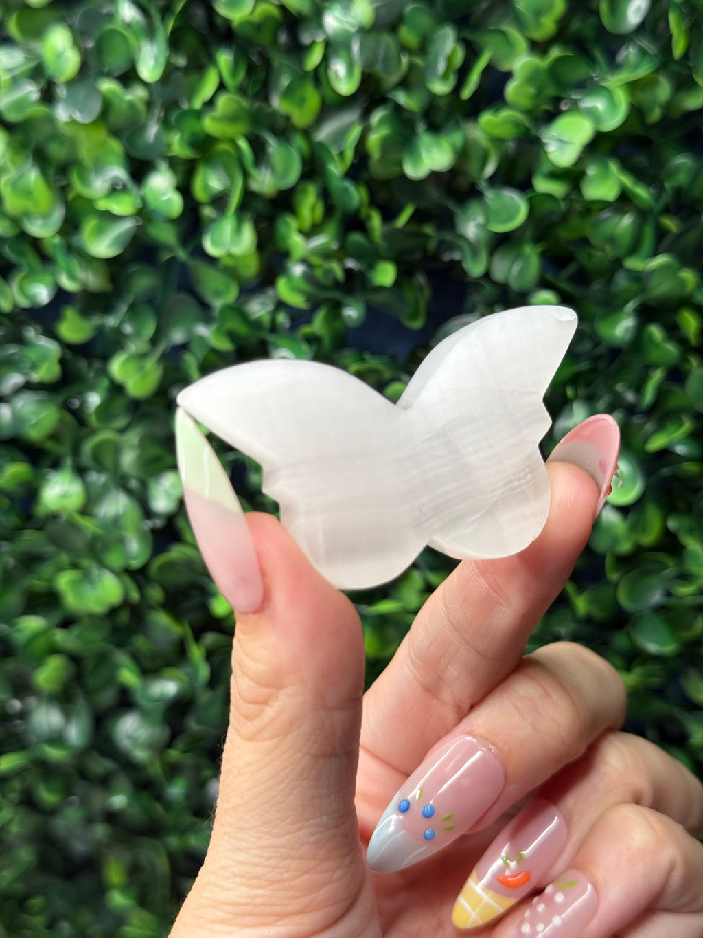 Mangano Calcite Mini Butterfly Crystal Carvings - Pakistan