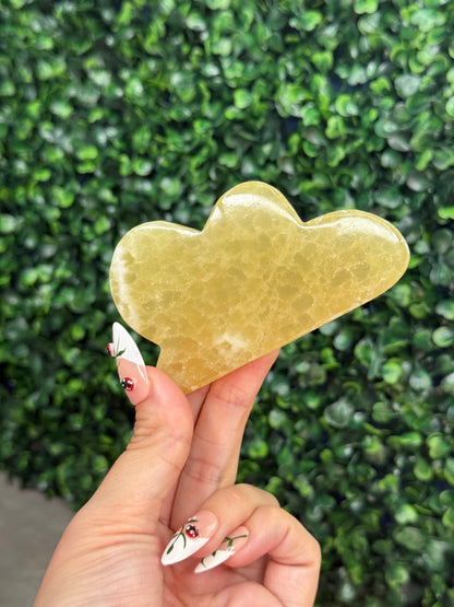 Lemon Calcite Cloud Crystal Carvings from Pakistan