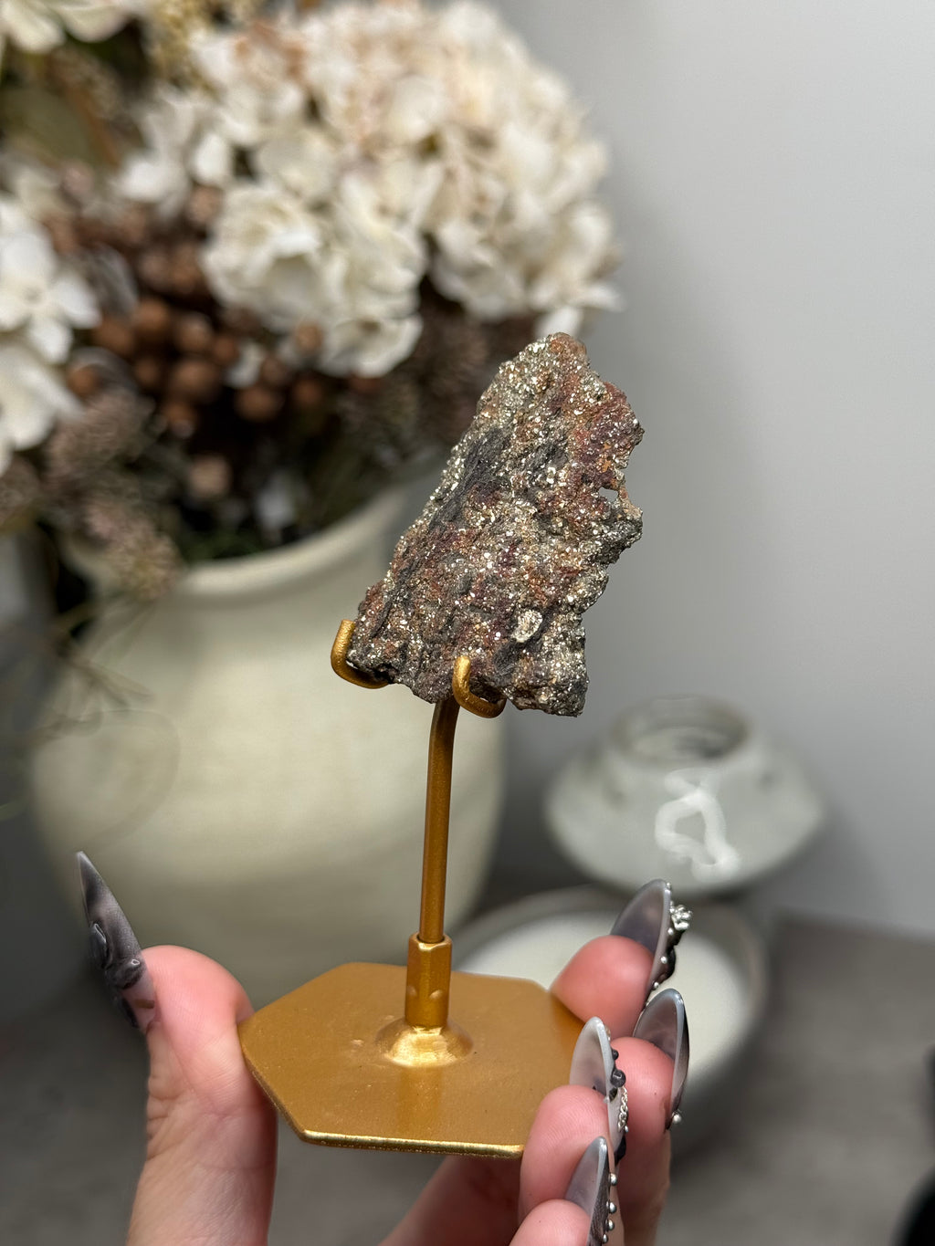 Pyritized Petrified Wood from Indonesia - K