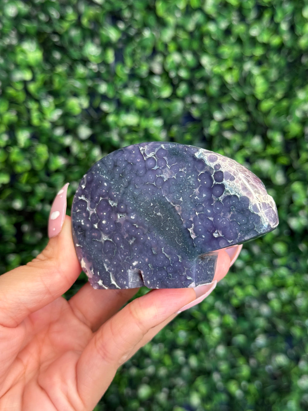 Grape Agate Bear Crystal Carvings from Indonesia A