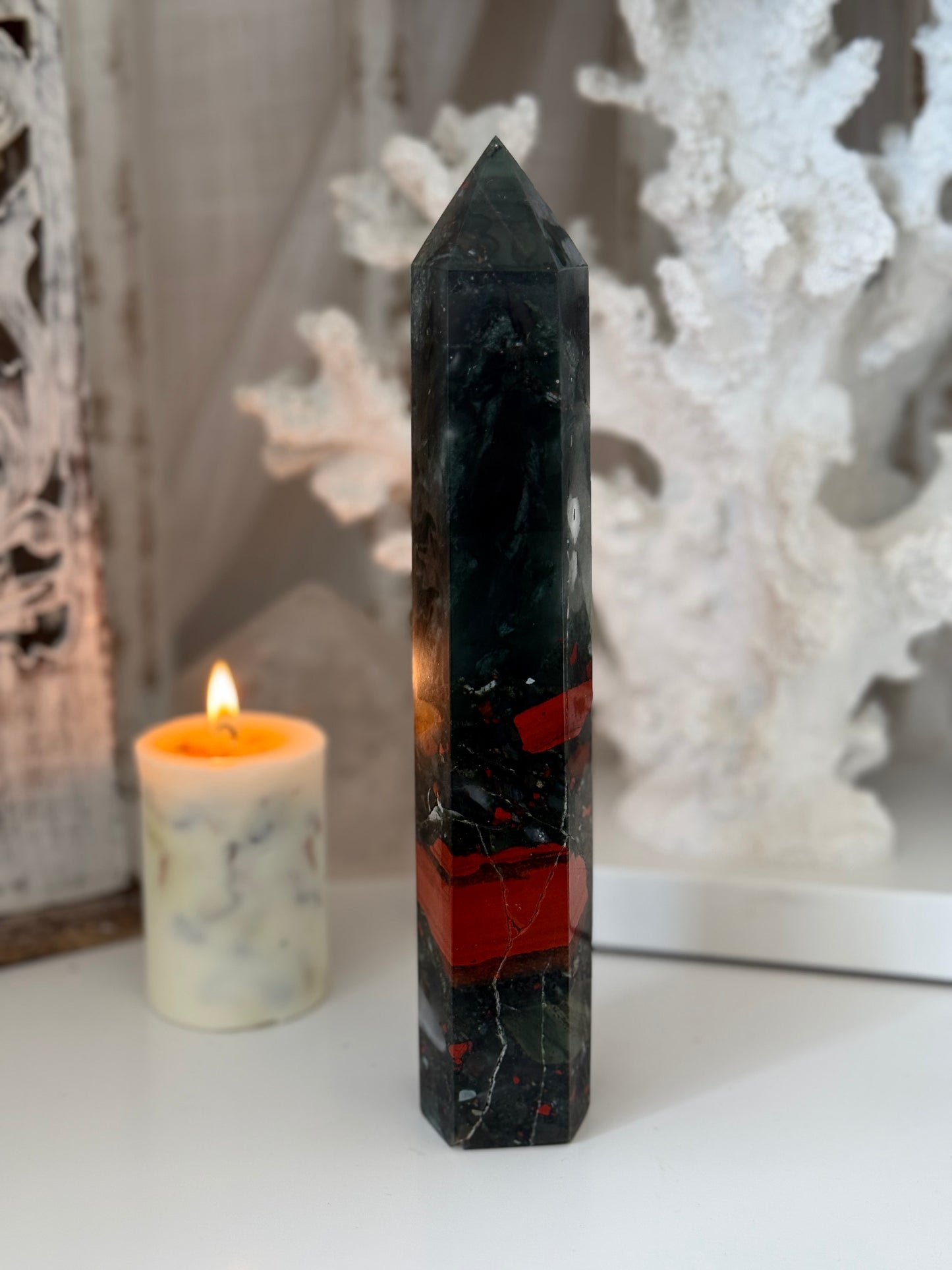 African Bloodstone Setonite Tower