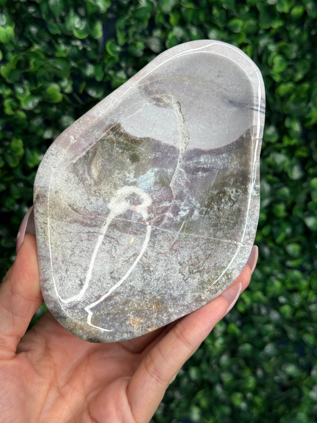Pink Ocean Jasper Bowl 333g Madagascar