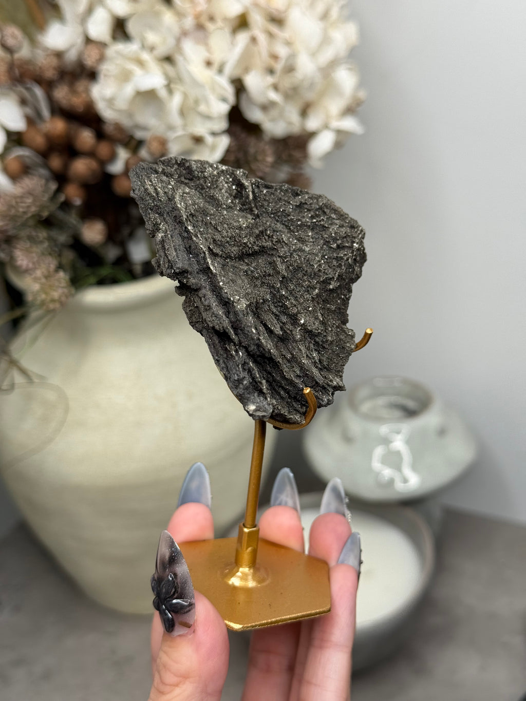 Pyritized Petrified Wood from Indonesia - E