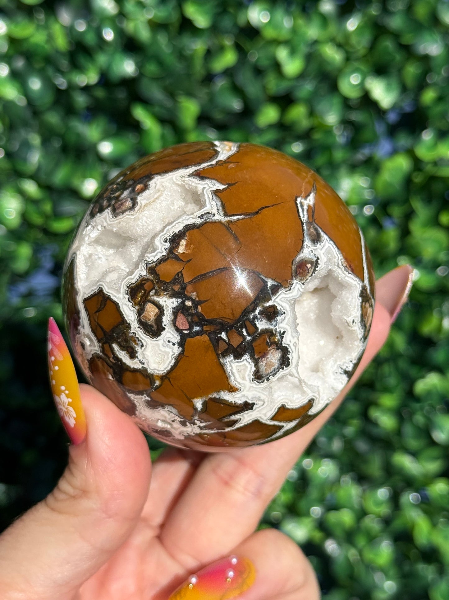 Brecciated Jasper Druzy Sphere - Indonesia