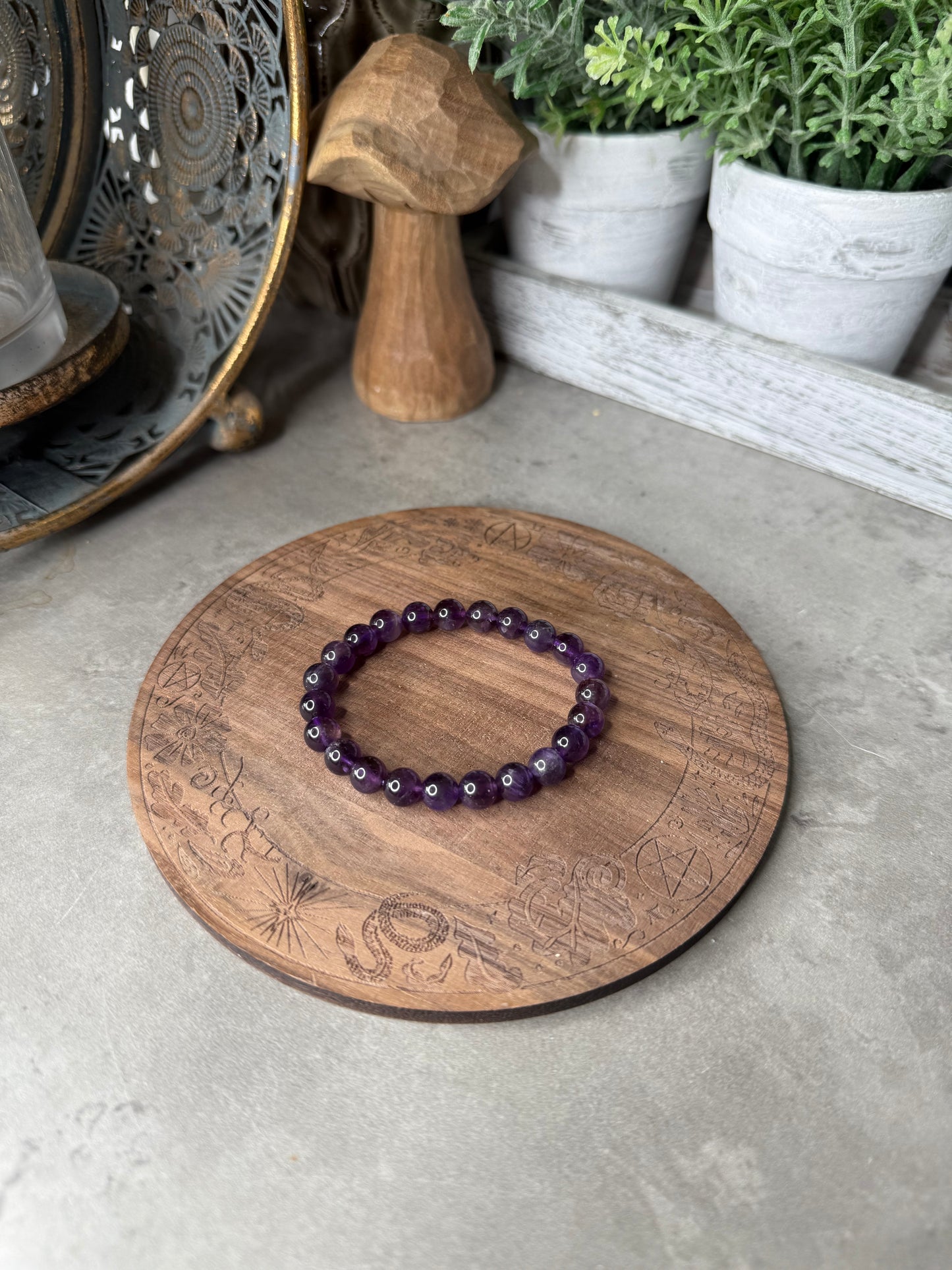 Ametrine Beaded Crystal Bracelet