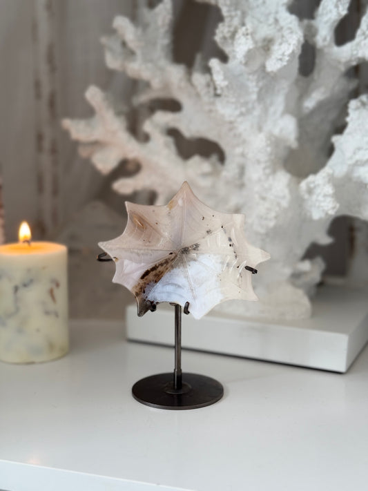 Agate Spiderweb on a stand